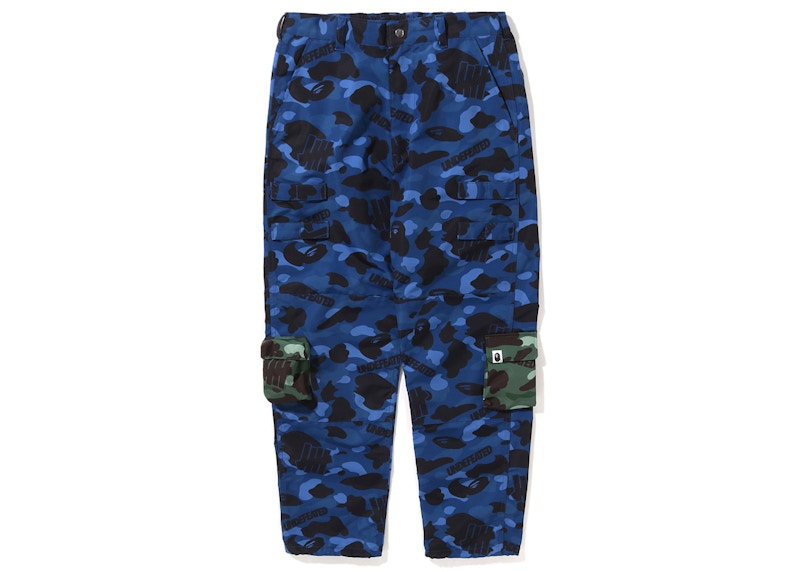 BAPE x Undefeated Camo Multi Pouch Pocket Pants Navy メンズ - FW22