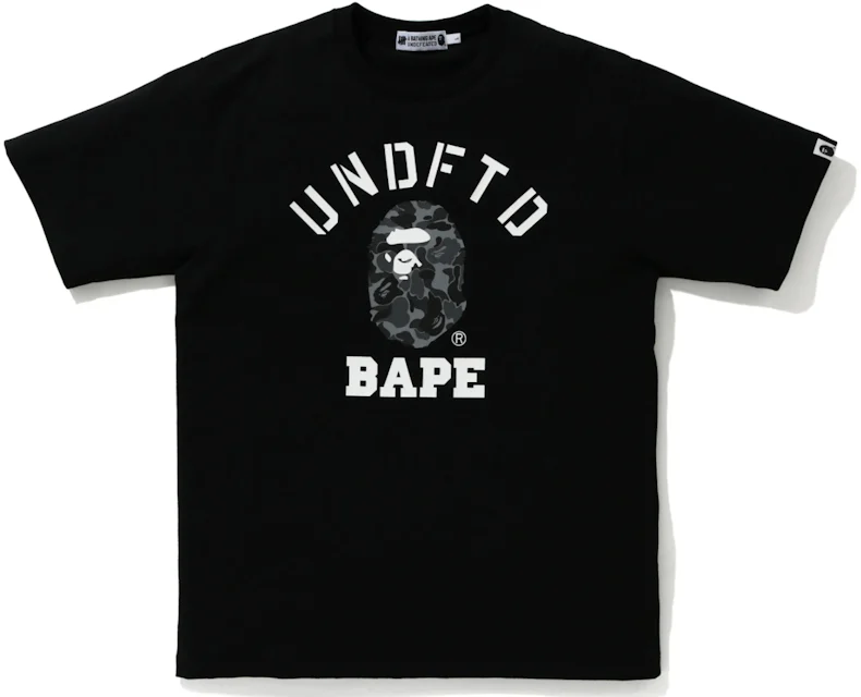 BAPE x Undefeated College Tee Black Men's - FW20 - US