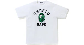 BAPE x Undefeated College Tee White