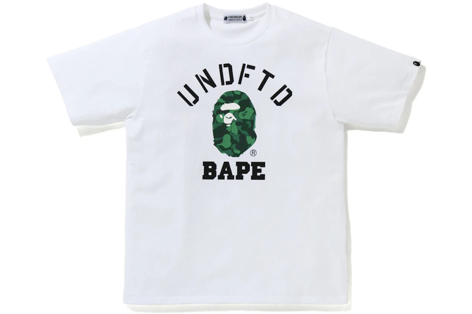 Bape x undefeated college tee Clearance