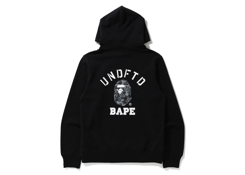 BAPE x Undefeated Pullover Hoodie Black Men's - FW20 - GB