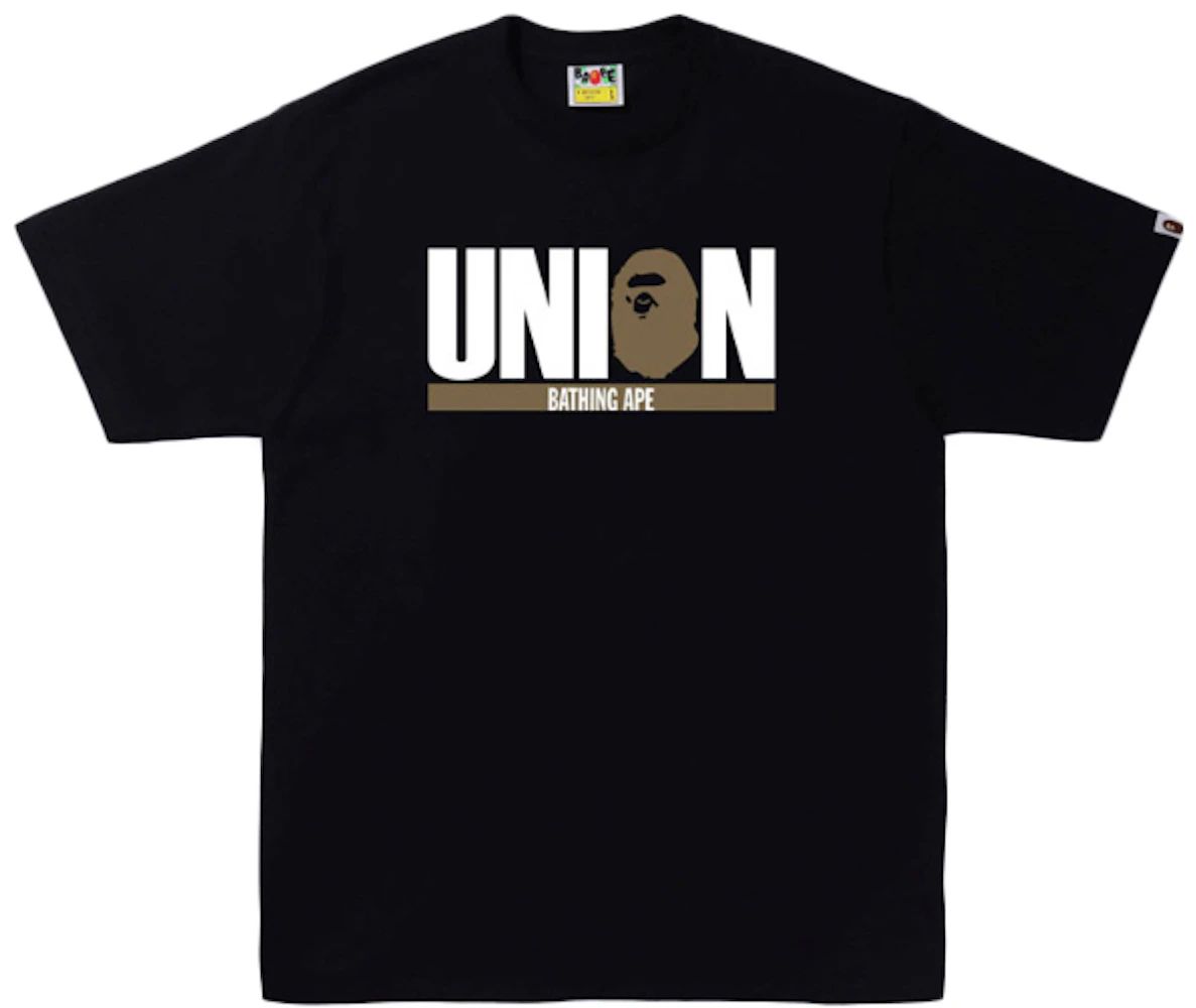 BAPE x Union 30th Anniversary Tee Black Gold Men's - FW21 - US