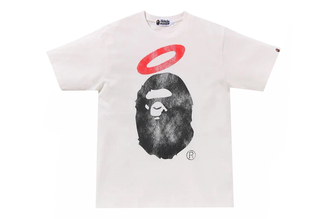 Click to view more detailed imagery on our partner's website Pre-owned Bape X Union Pigment Dyed Ape Head Tee White