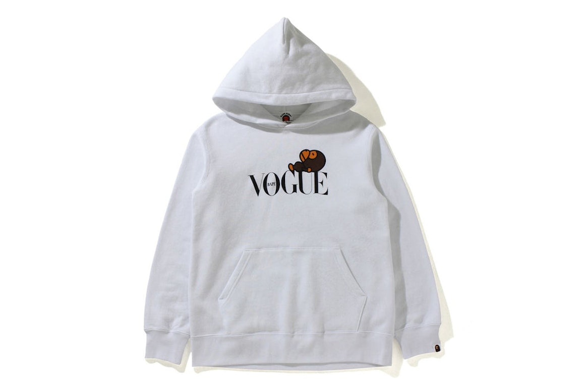 Pre-owned Bape X Vogue Baby Milo Pullover Hoodie (kids) White
