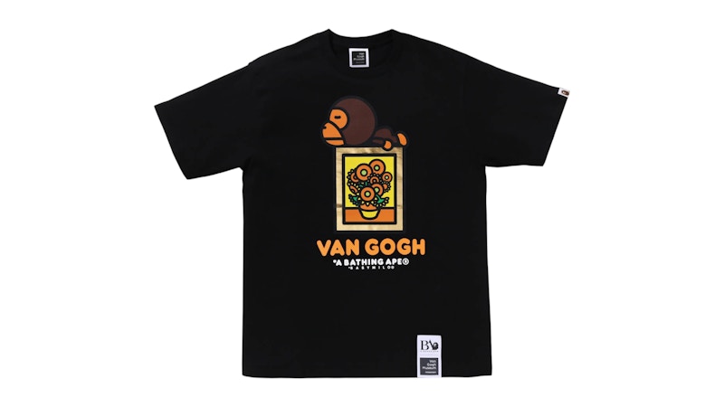 アイドル A BATHING APE x Van Gogh Museum Baby A BATHING APE BAPE x VAN GOGH MUSEUM BABY MILO TEE