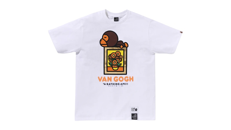 アイドル A BATHING APE x Van Gogh Museum Baby BAPE x Van Gogh Museum Baby Milo Tee White Men's - SS25 - US