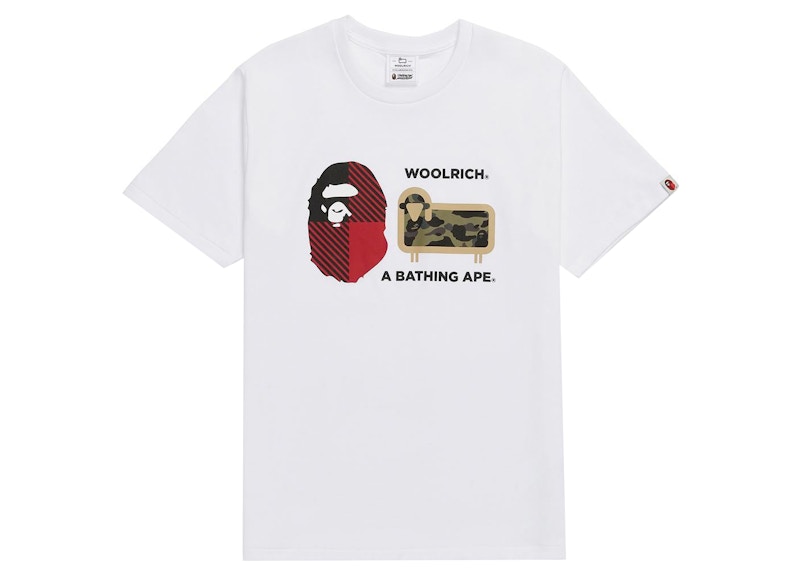 BAPE x Woolrich Tee White Men's - SS22 - US