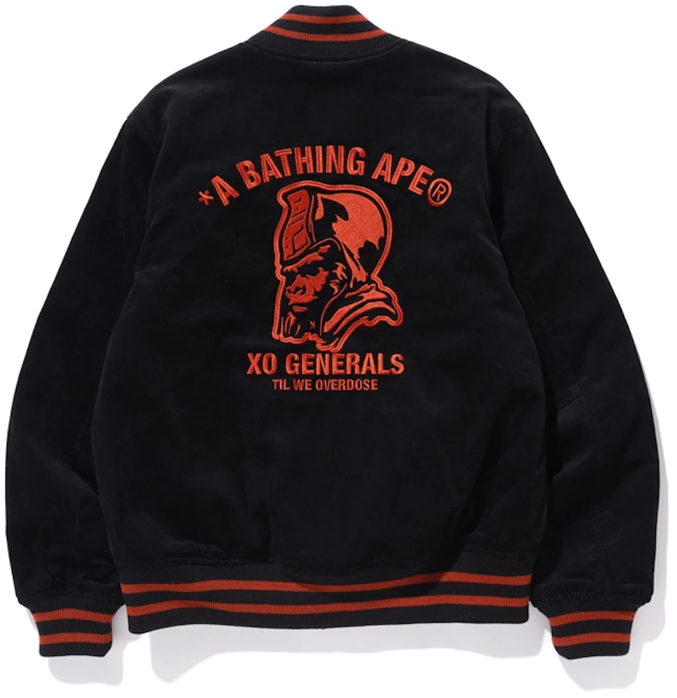 BAPE x XO Varsity Jacket Black Men's - SS20 - US