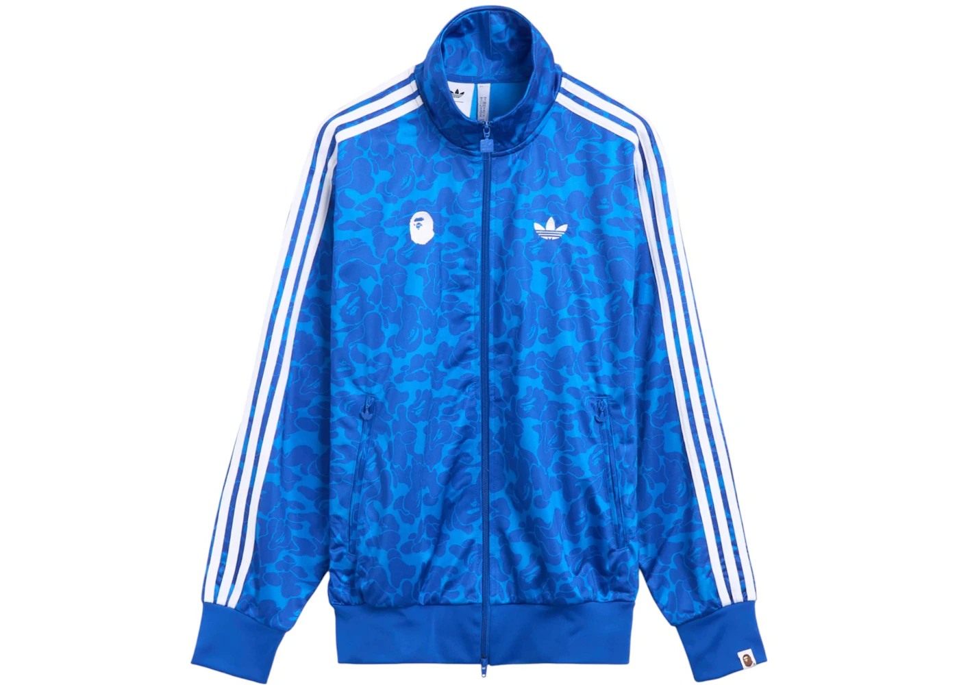 BAPE x adidas All Over Print SSTR Track Jacket Blue Men's - SS25 - US