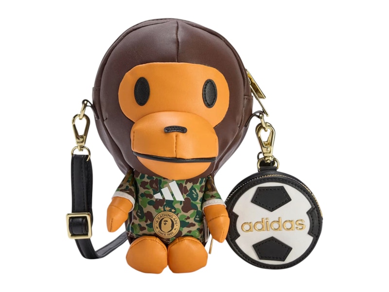 【 BAPE X ADIDAS 】BABY MILO BAG BAPE x adidas Baby Milo Shoulder Bag Brown Men's - FW25 - US