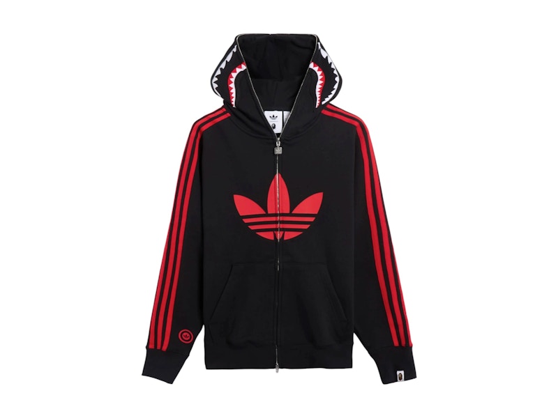 adidas x A BAPE collaboration TECH HOODIE Length 77cm Black