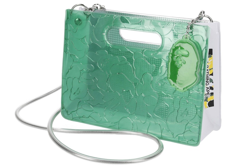 BAPE x nana-nana A5 Horizontal Bag Green Osaka Store Exclusive