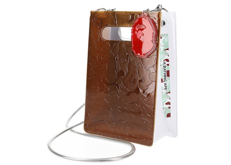 Pre-owned Bape X Nananana A5 Vertical Bag In Burgundy Sendai Store Exclusive