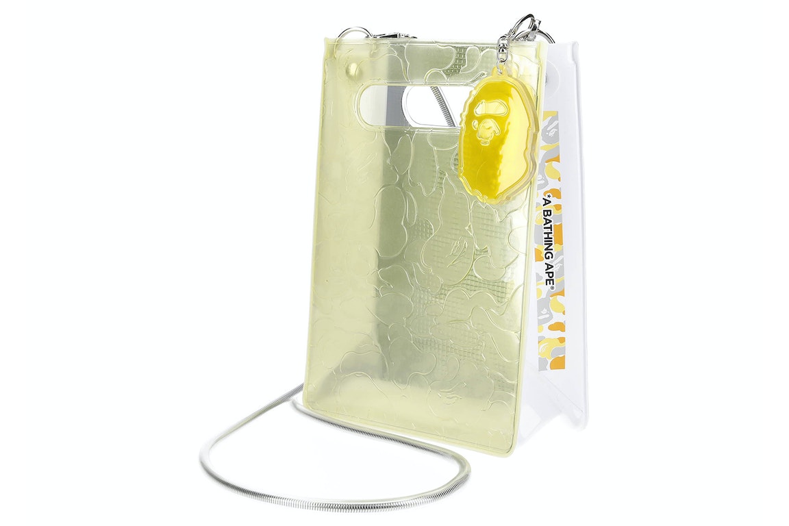 Pre-owned Bape X Nana-nana A5 Vertical Bag Yellow Matsuyama Store Exclusive