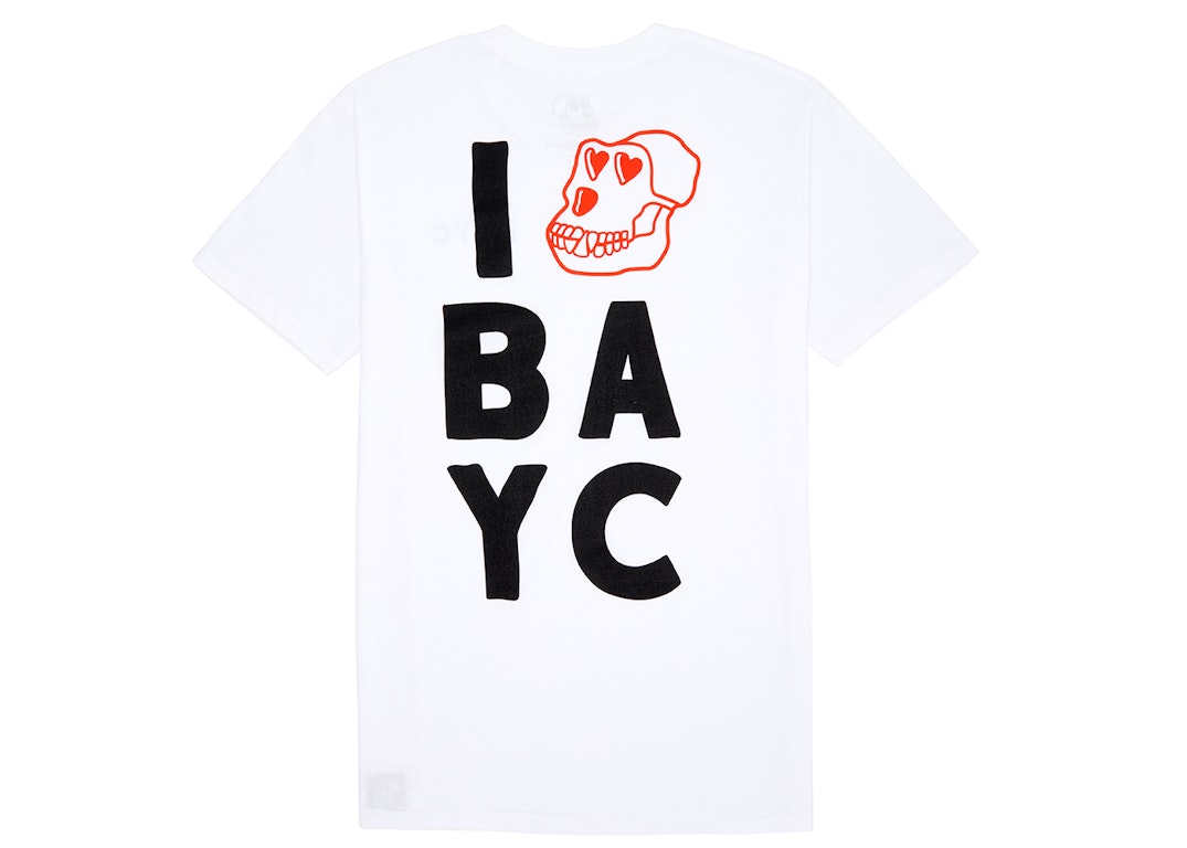 Pre-owned Bayc Nft Nyc Pop Up Exclusive T-shirt White
