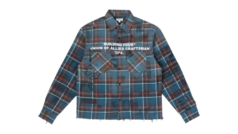 BLDG4 Slab LS Woven Shirt Multi Color