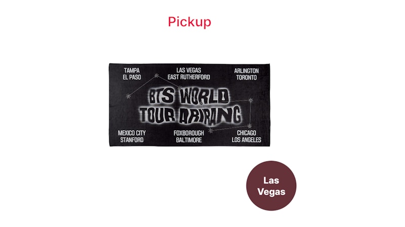 BTS Las Vegas US Exclusive Towel Multicolor - SS26 - US