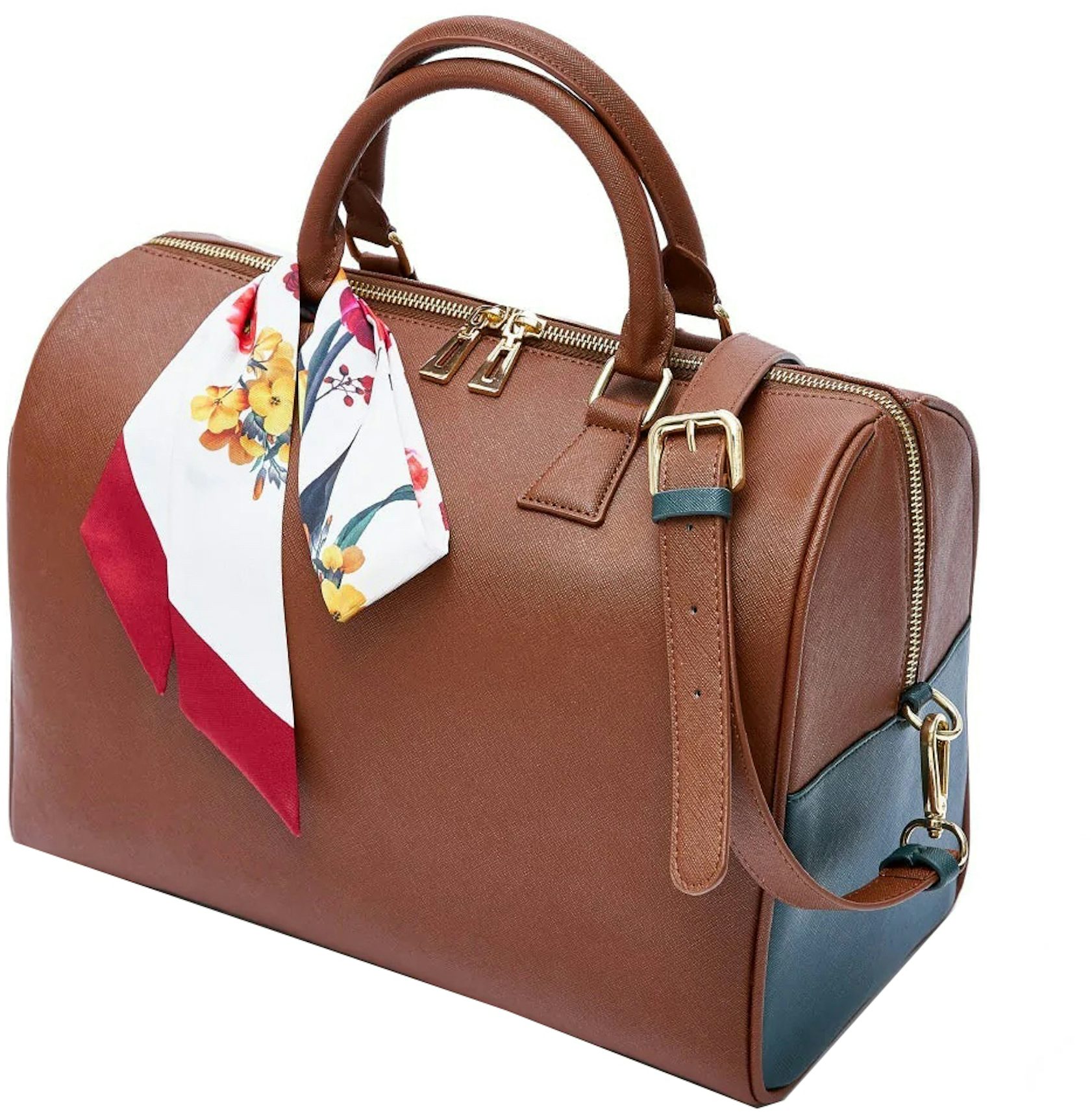 By The Way Mini - Small brown leather Boston bag