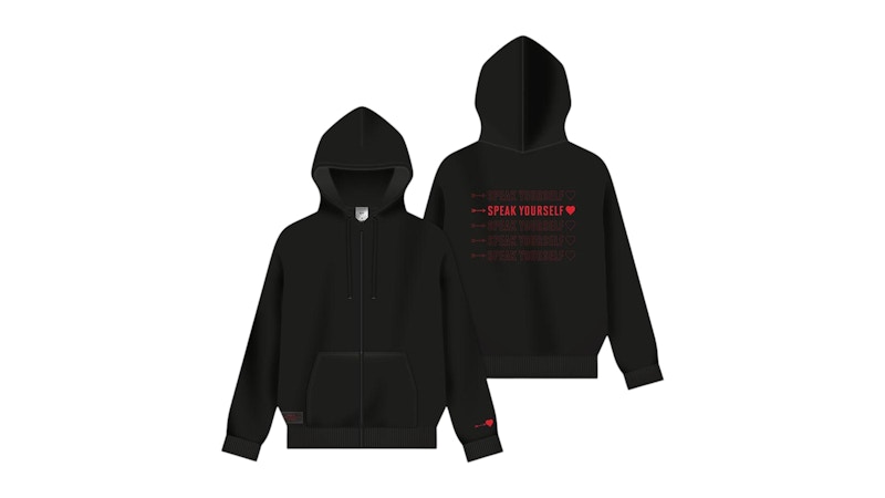 BTS Tour Logo Zip-Up Hoodie Black - SS26 - JP