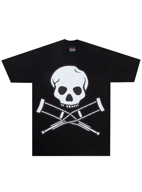 Pre-owned Babylon Jackass Skull Crutch T-shirt Black