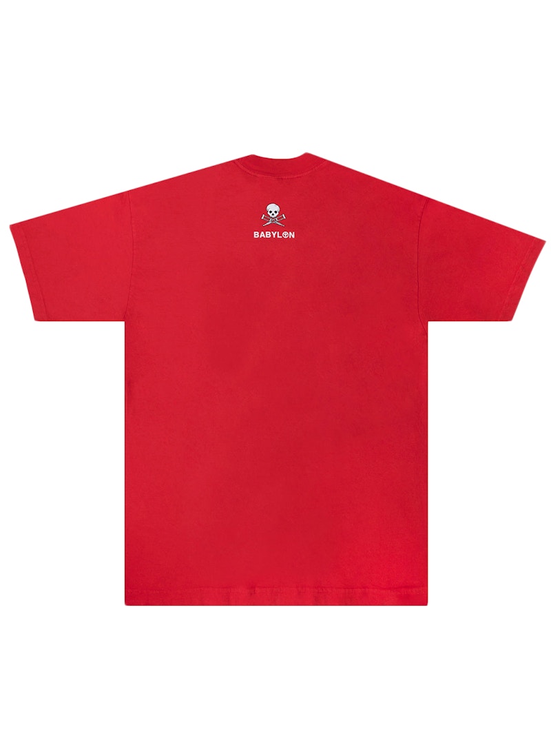 Babylon Jackass Skull Crutch Tshirt Red Men's SS22 GB
