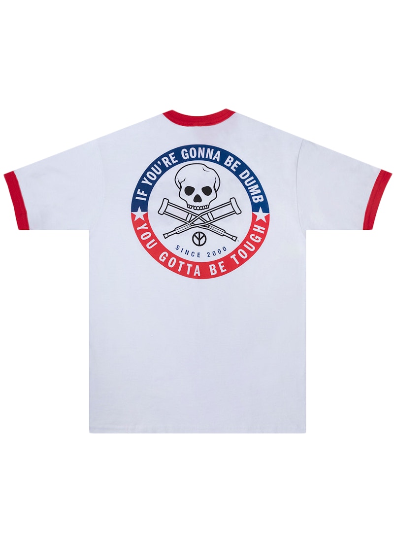 Babylon Jackass Tough Ringer Tshirt White Men's SS22 GB