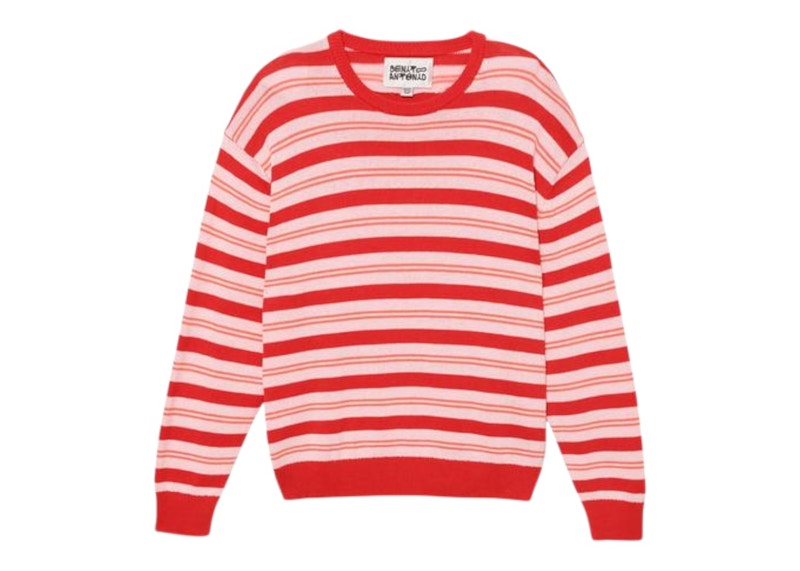 Bad Bunny x Zara Linen Striped Sweatshirt Reds
