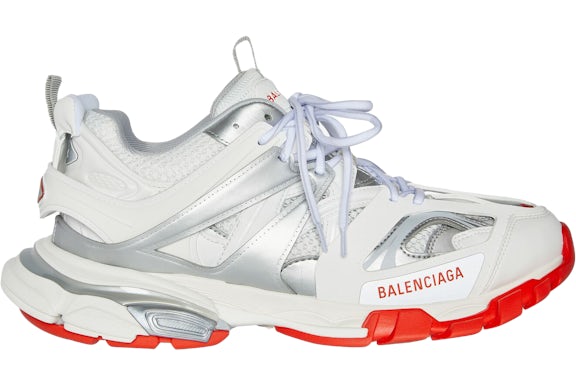 Baleciaga Track Weiß Fluo Rosa