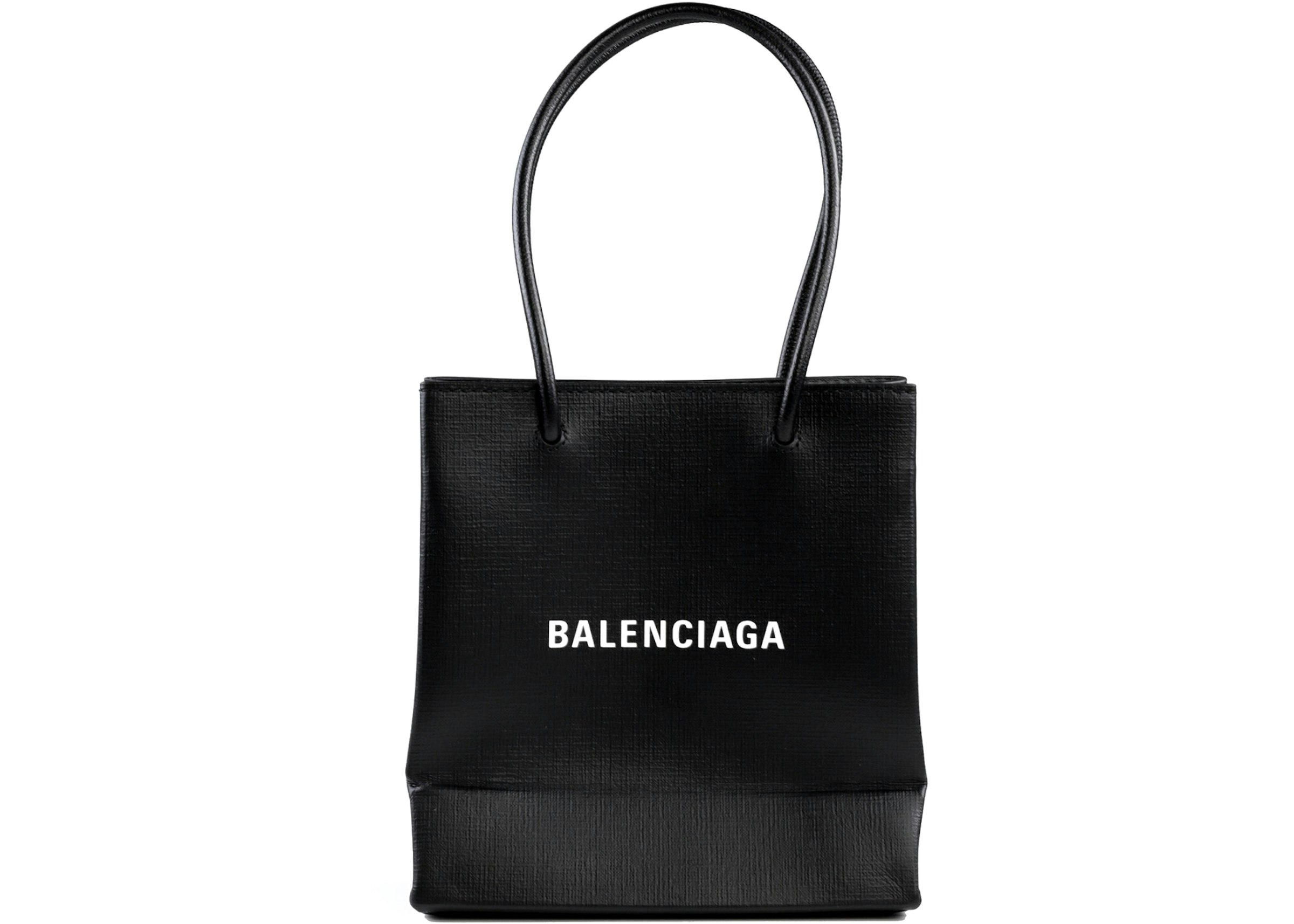 Aire acondicionado Perenne principalmente Balenciaga Shopping Tote Bag XX Small Black in Calfskin with Silver-tone -  US