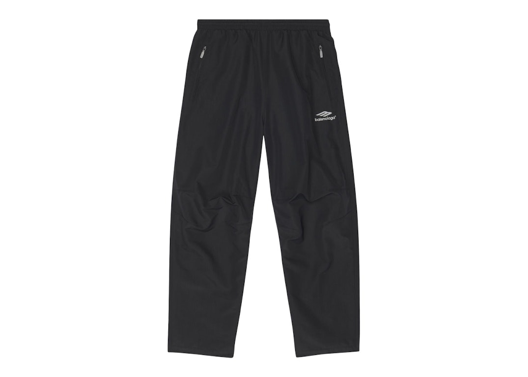 Pre-owned Balenciaga 3b Sports Icon Small Fit Tracksuit Pants Black/grey Logo