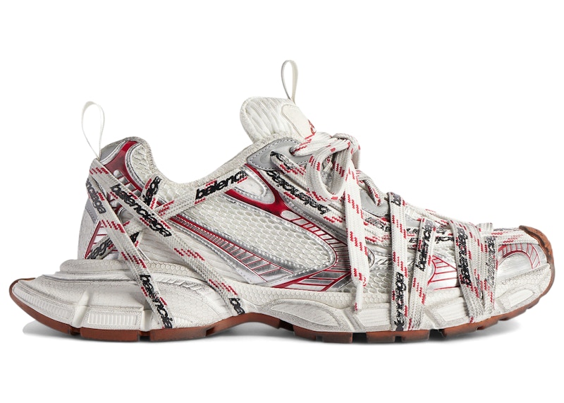 Balenciaga 3XL Extreme Lace Beige Grey Red Brown Men's - 825597