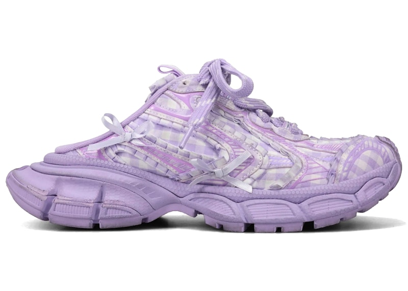 Balenciaga 3XL Mule Check (Women's) Sneakers in Lilac/Mix