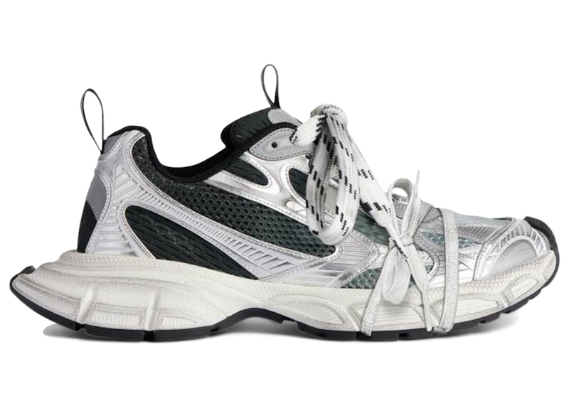 Balenciaga 3XL Worn-Out Gradient Black Silver Men's - 734734 W3XGM