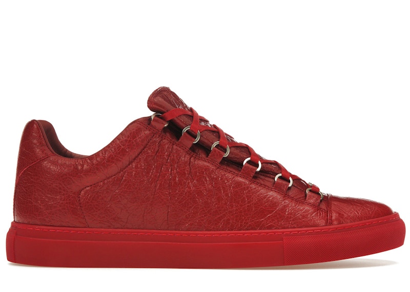 Balenciaga red cheap low top