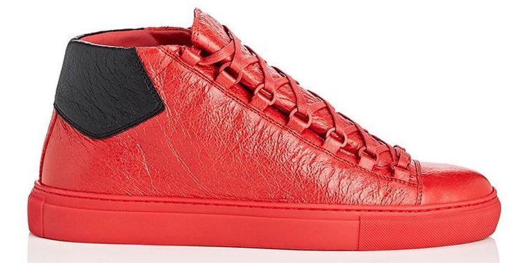 new BALENCIAGA Arena Tumbled Calf Red high top sneakers EU40 US7  483497WAY406212 For Sale at 1stDibs  first balenciaga shoes balenciaga  arena high balenciaga first shoes