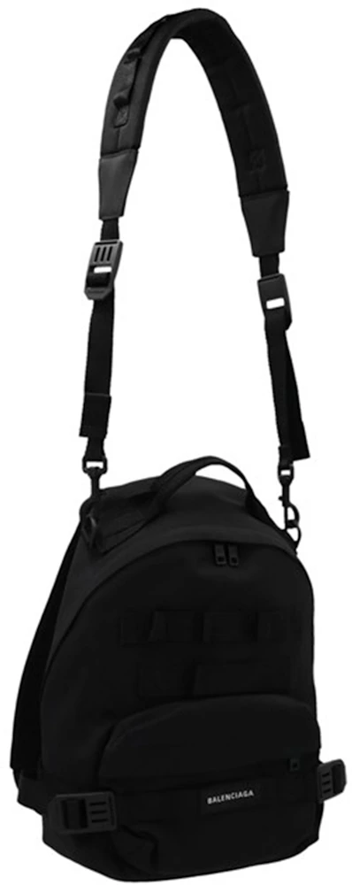 Balenciaga Army Multicarry Backpack Black in Nylon with Black-tone - US