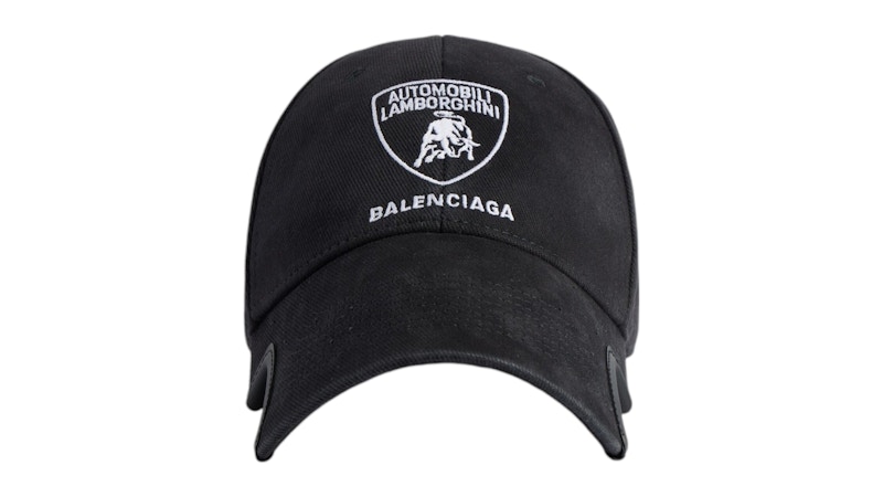 【 BALENCIAGA 】 Balenciaga Automobili Lamborghini キャップ Men's Balenciaga I Automobili Lamborghini Cap in Black