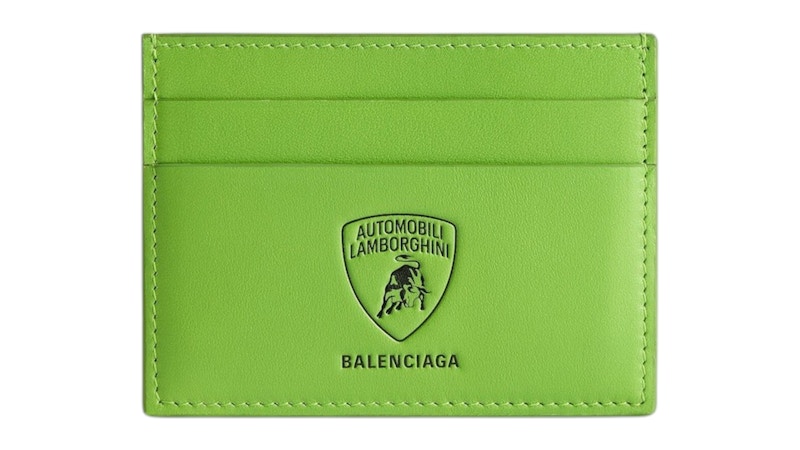Balenciaga Automobil Lamborghini Card Holder Green - JP