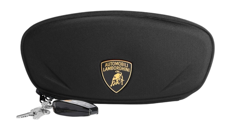 Pre-owned Balenciaga Automobil Lamborghini Clutch With Charms Bag In Black