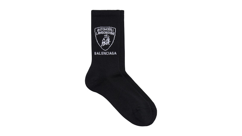 Balenciaga Automobil Lamborghini Socks Black/White メンズ - JP