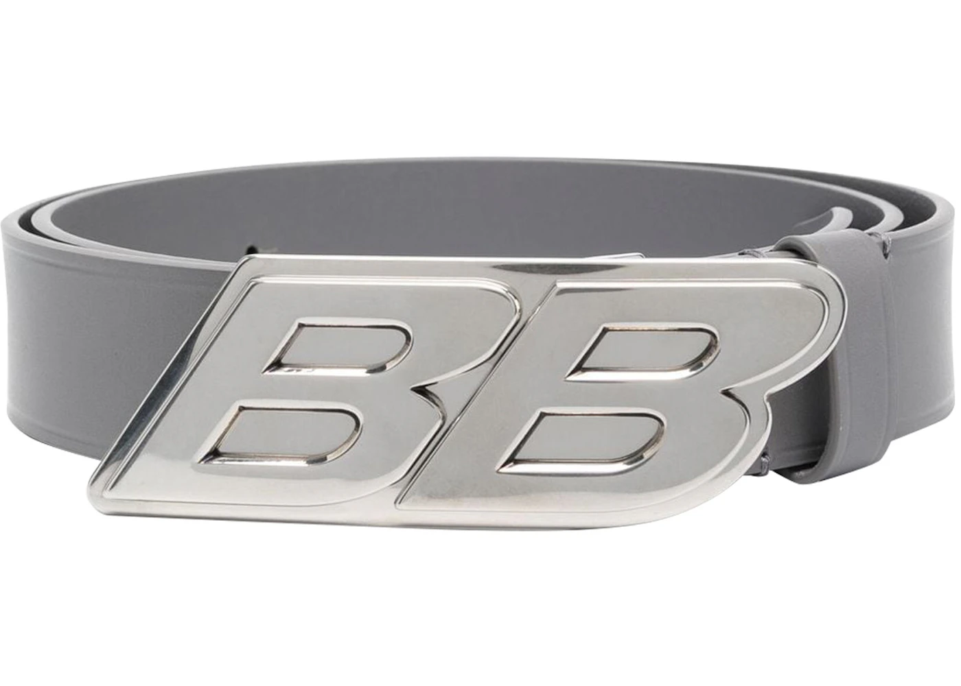 Burberry Monogram Logo Plaque Buckled Belt in Black Calfskin