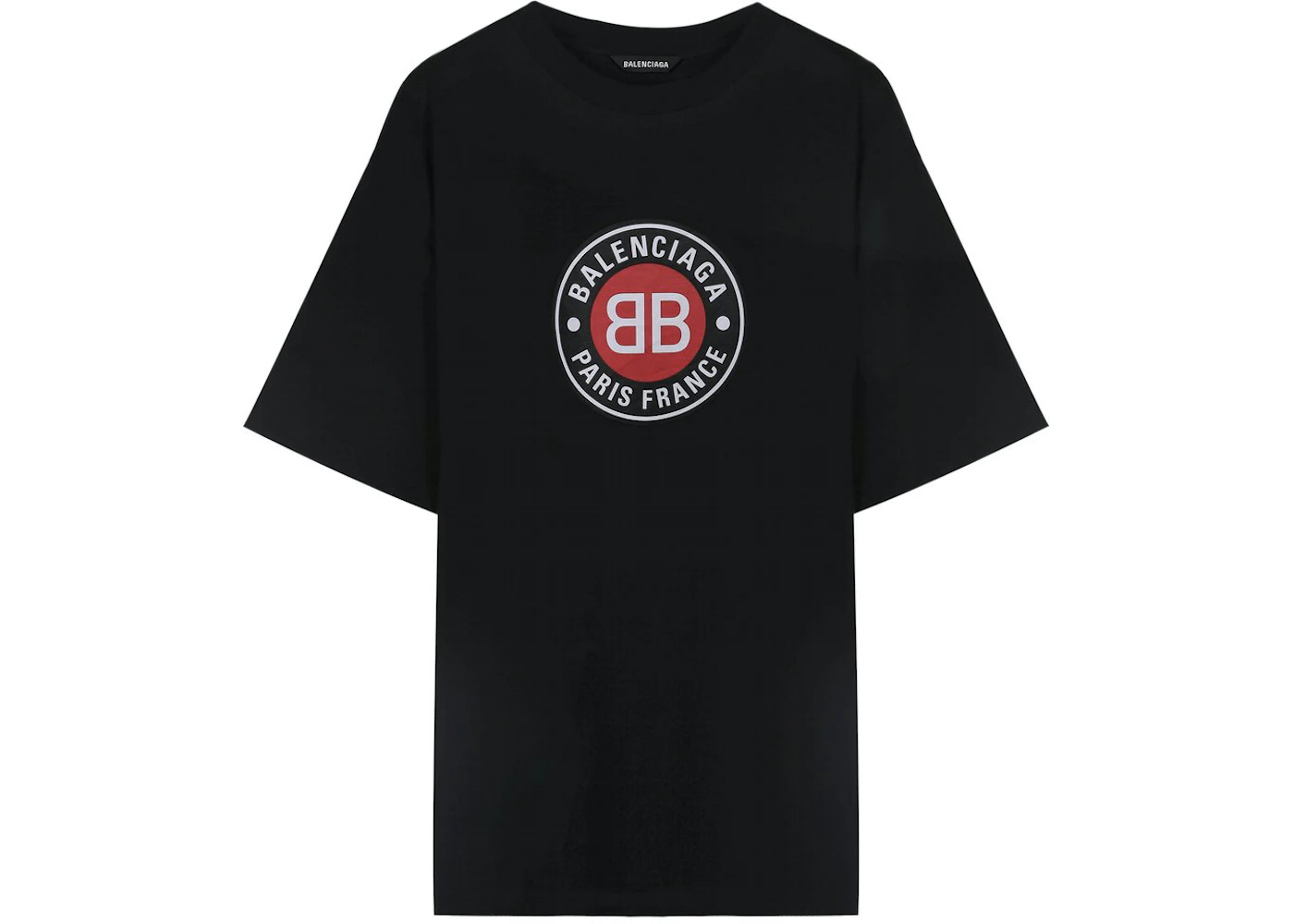 Balenciaga BB Badge Logo T-shirt Black Men's - SS21 - US