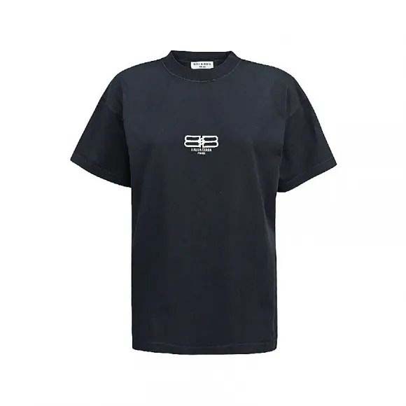 Balenciaga BB Paris Icon Medium Fit T-Shirt Black - FW22 - US