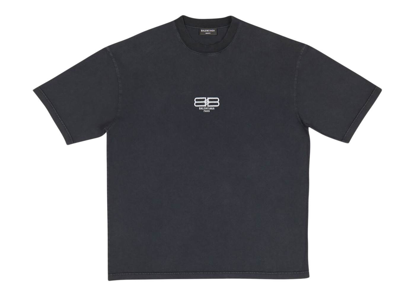 Balenciaga BB Paris Icon Medium Fit T-shirt Black/White Logo Men's