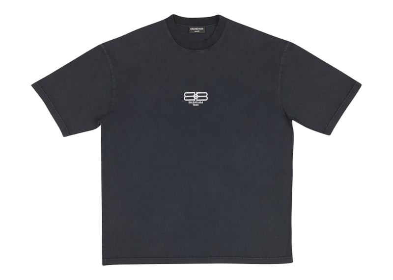 Balenciaga BB Paris Icon Medium Fit T-shirt Black/White Logo