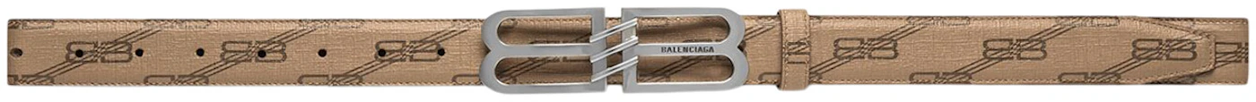 Shop Balenciaga Reversible Bb Monogram Belt