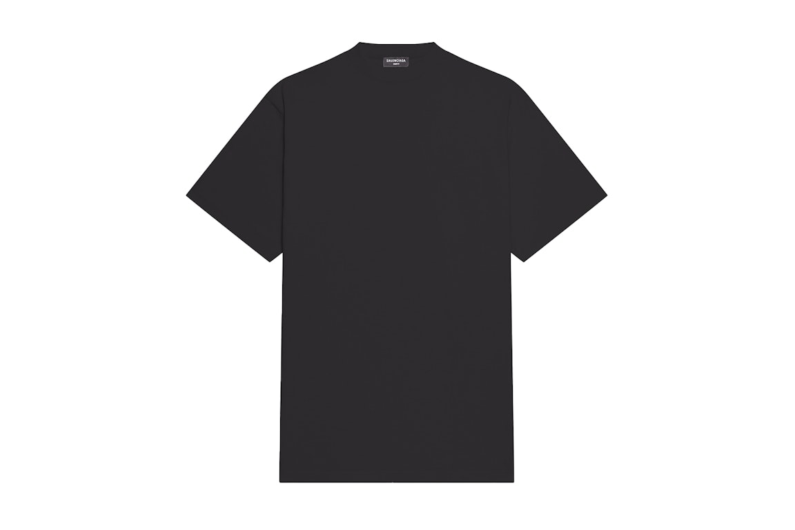 Pre-owned Balenciaga Back Hem Long Boxy Fit T-shirt Black