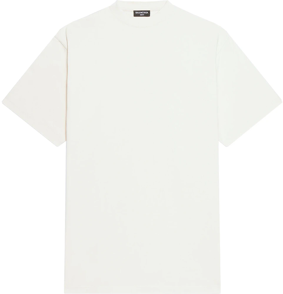 Balenciaga Back Hem Long Boxy Fit T-Shirt White Men's - SS22 - US