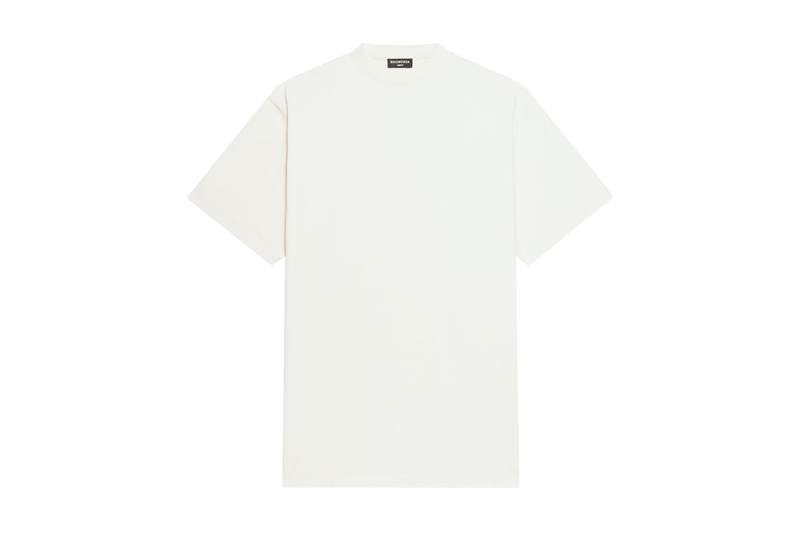 Pre-owned Balenciaga Back Hem Long Boxy Fit T-shirt White