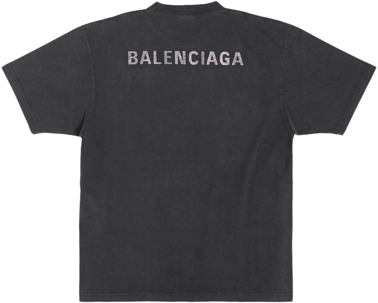 Balenciaga Back Large Fit T-shirt Black - FW23 - US